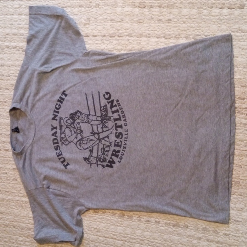 Gray Graphic Tee - Tuesday Night Wrestling
